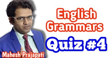 English Grammars Quiz #4