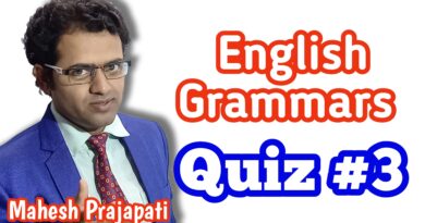 english grammars Quiz #3