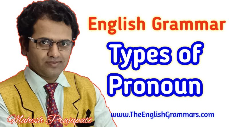 parts of pronoun